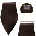 Yilite (#2) Darkest Brown Tape Weft Hair Extensions