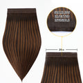 Yilite (#P2/6/T2) Darkest Brown Balayage Tape Weft Hair Extensions
