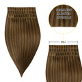 Yilite (#P2/6) Darkest Brown Chestnut Balayage Tape Weft Hair Extensions