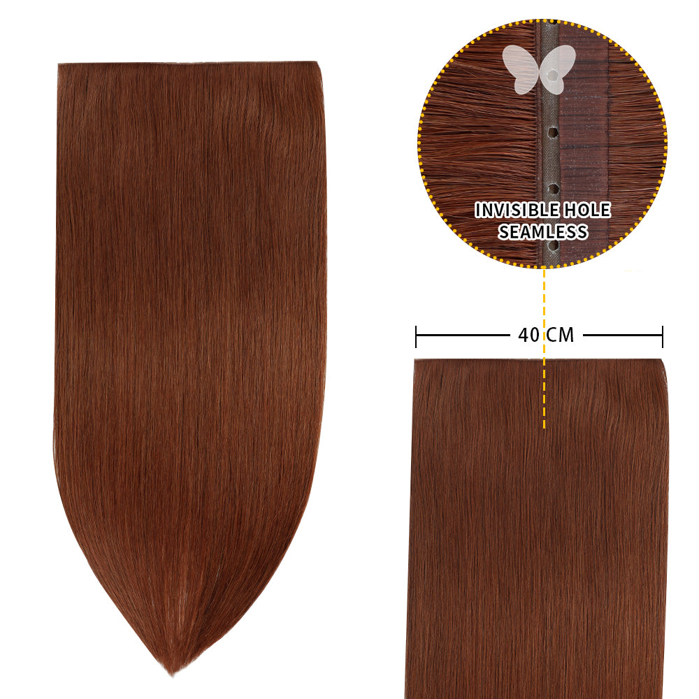 Yilite (#33) Dark Auburn Butterfly Weft Hair Extensions