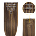 Yilite (#P2/6) Darkest Brown Chestnut Balayage Seamless Clip Ins 7Pcs