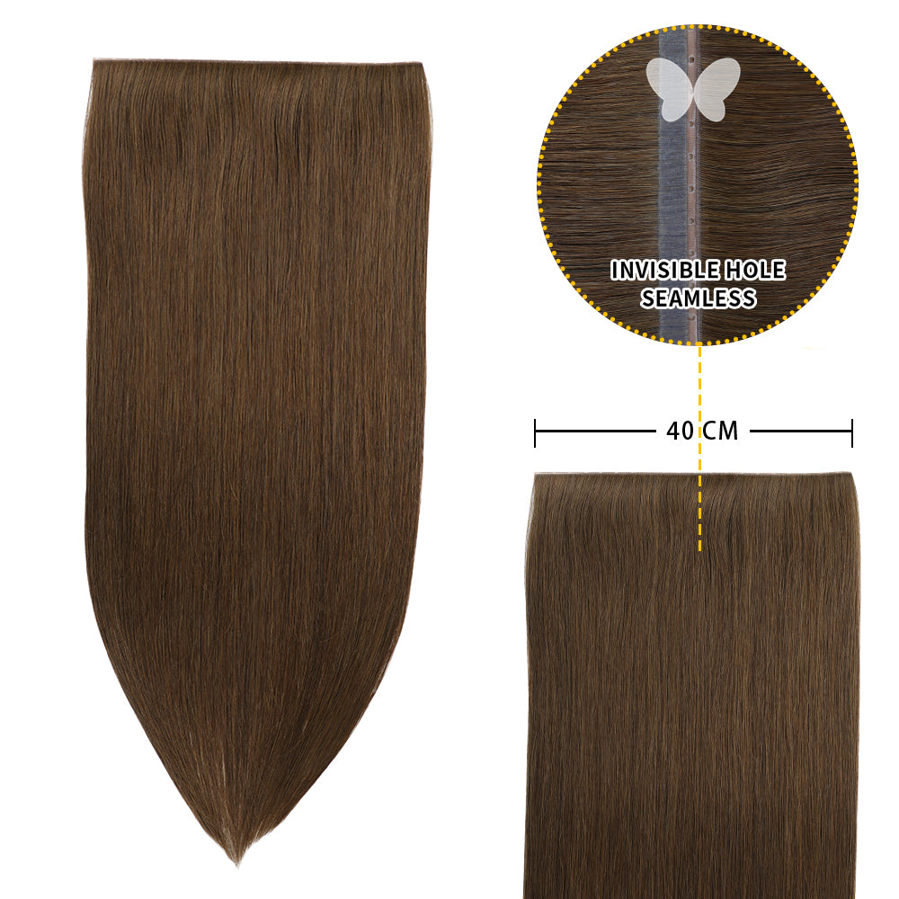 Yilite (#4) Chocolate Brown Butterfly Weft Hair Extensions