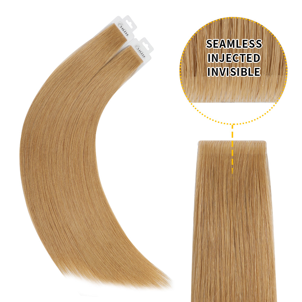 Yilite (#27) Strawberry Blonde Invisible Tape In Extensions 20Pcs