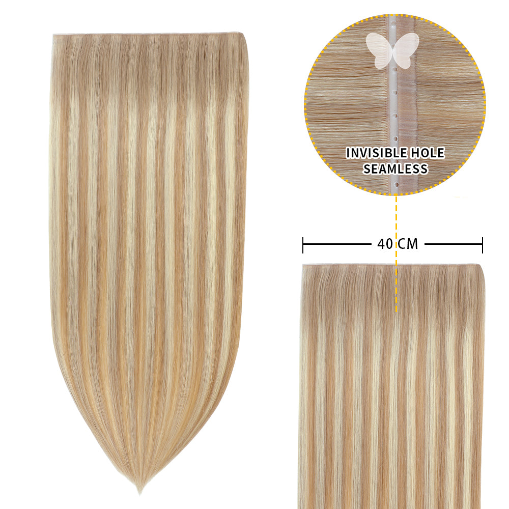 Yilite (#T18/P18/613) Ash Blonde Balayage Butterfly Weft Hair Extensions