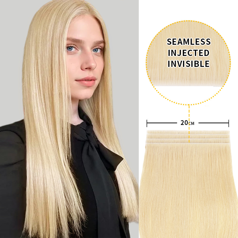 Yilite (#613) Bleach Blonde Tape Weft Hair Extensions