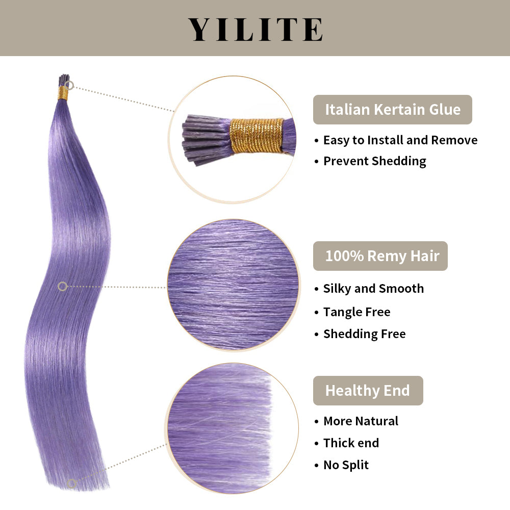 Yilite Rose Purple I Tip Extensions
