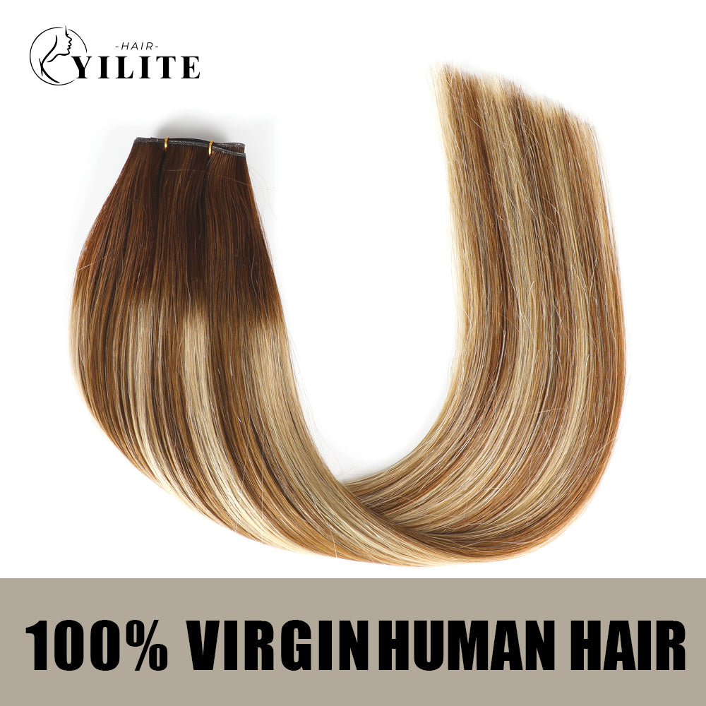 Yilite (#P6/613/T4) Brown to Blonde Balayage Genius Weft