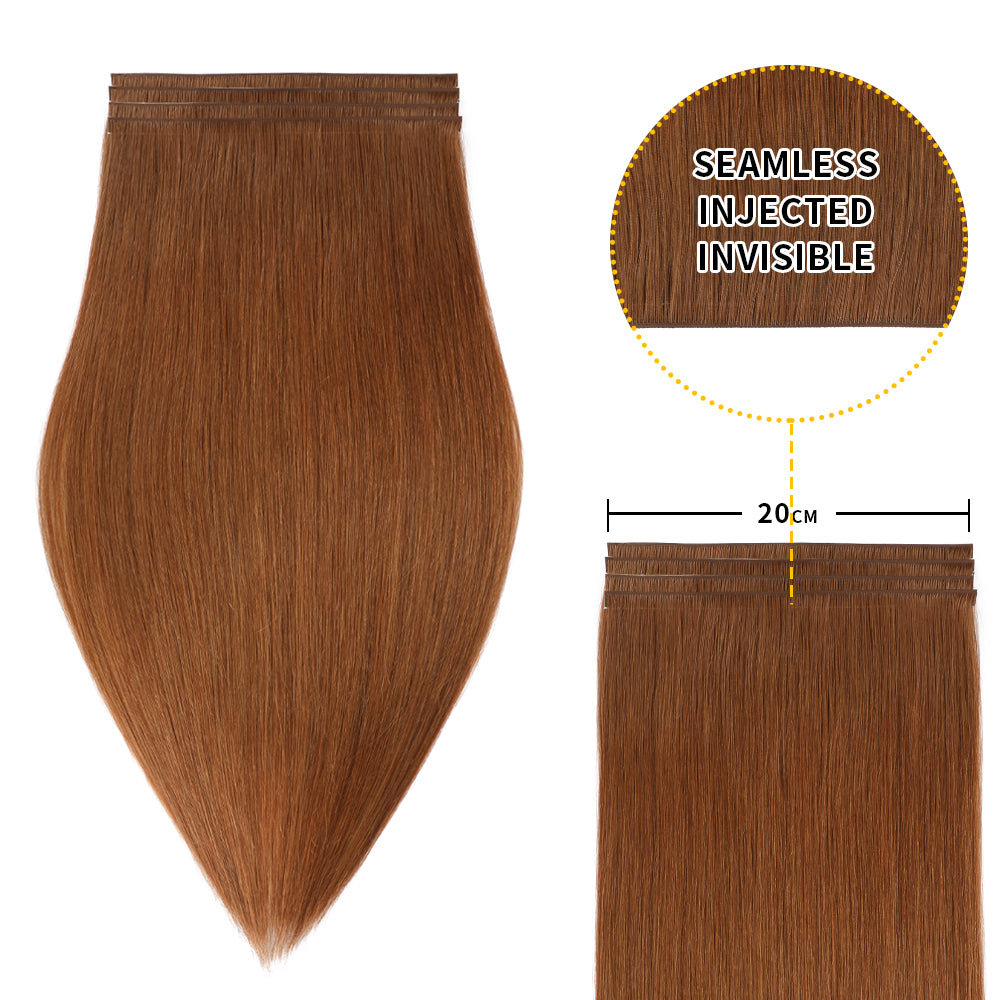 Yilite (#33) Dark Auburn Tape Weft Hair Extensions
