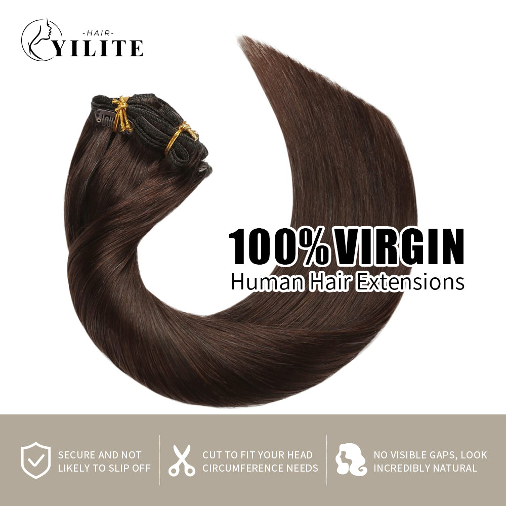 Yilite (#2) Darkest Brown Classic Clip Ins