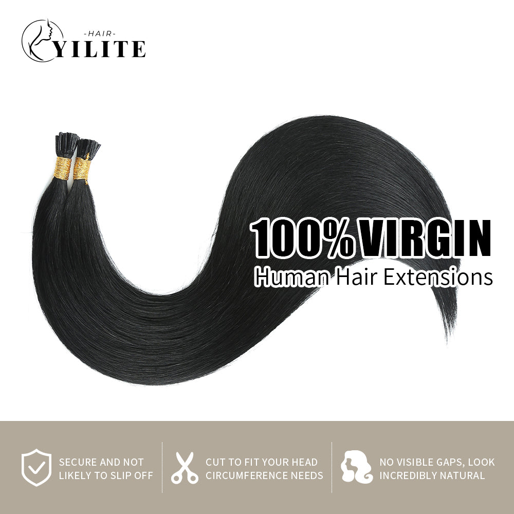 Yilite (#1) Jet Black I Tip Extensions