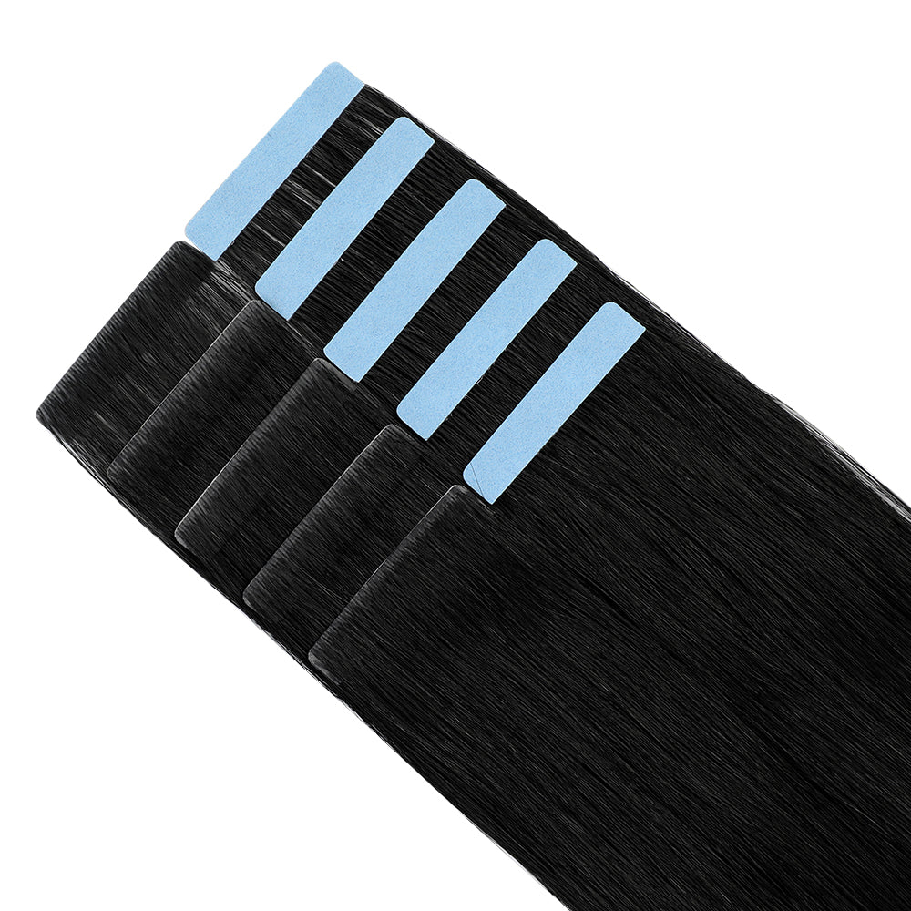 Yilite (#1) Jet Black Invisible Tape In Extensions 20Pcs