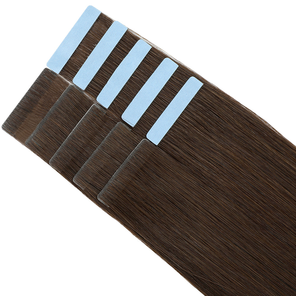 Yilite (#2) Darkest Brown Invisible Tape In Extensions 20Pcs