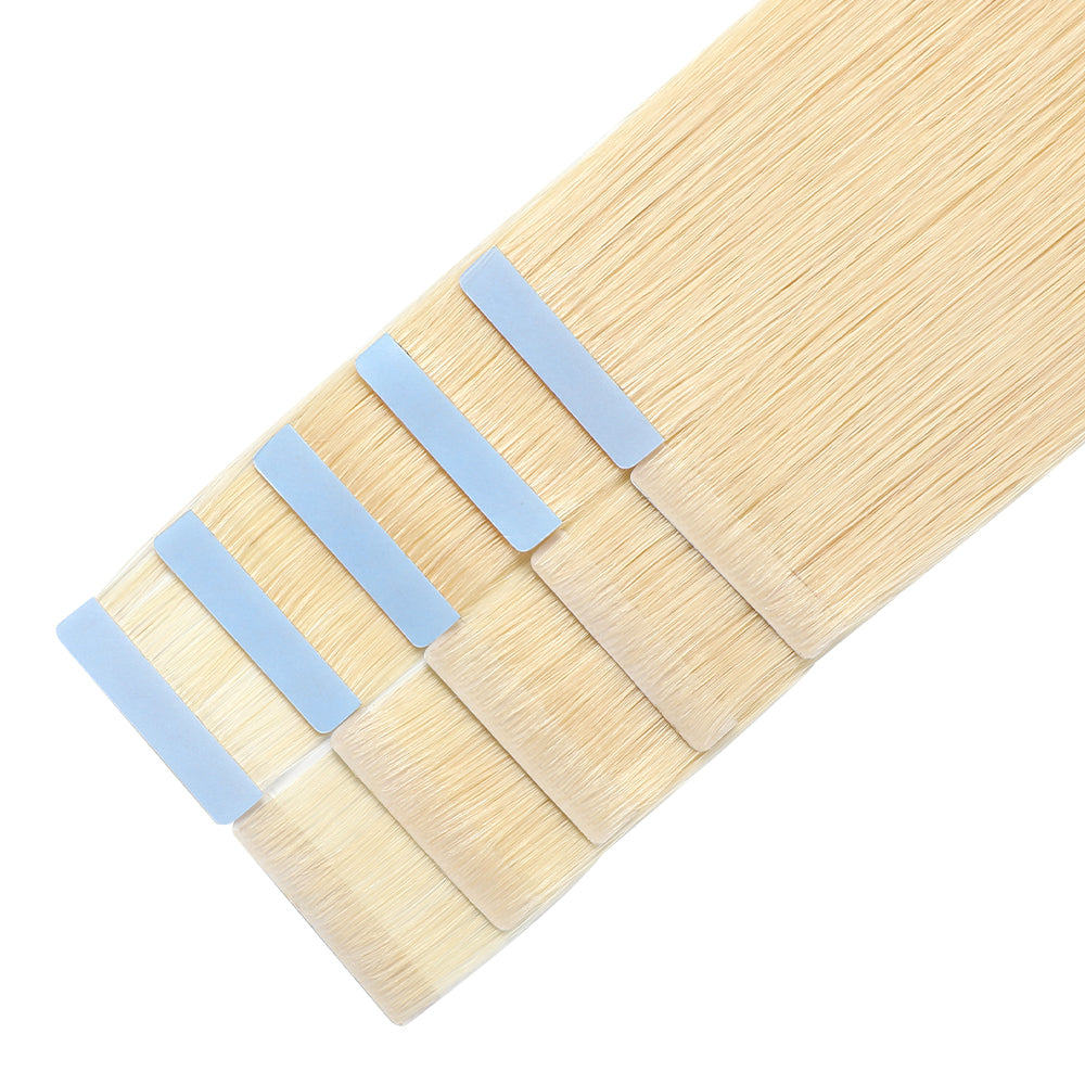 Yilite (#613) Bleach Blonde Invisible Tape In Extensions 20Pcs