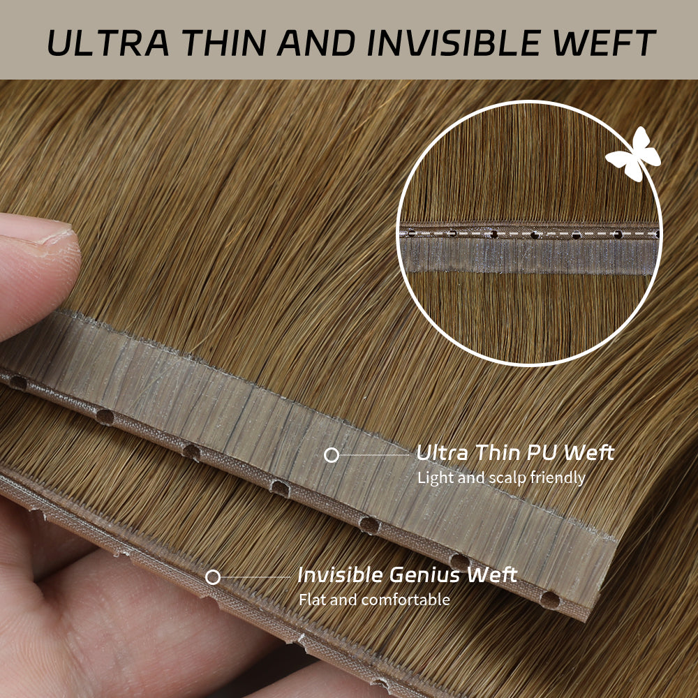 Yilite (#6) Chestnut Brown Butterfly Weft Hair Extensions
