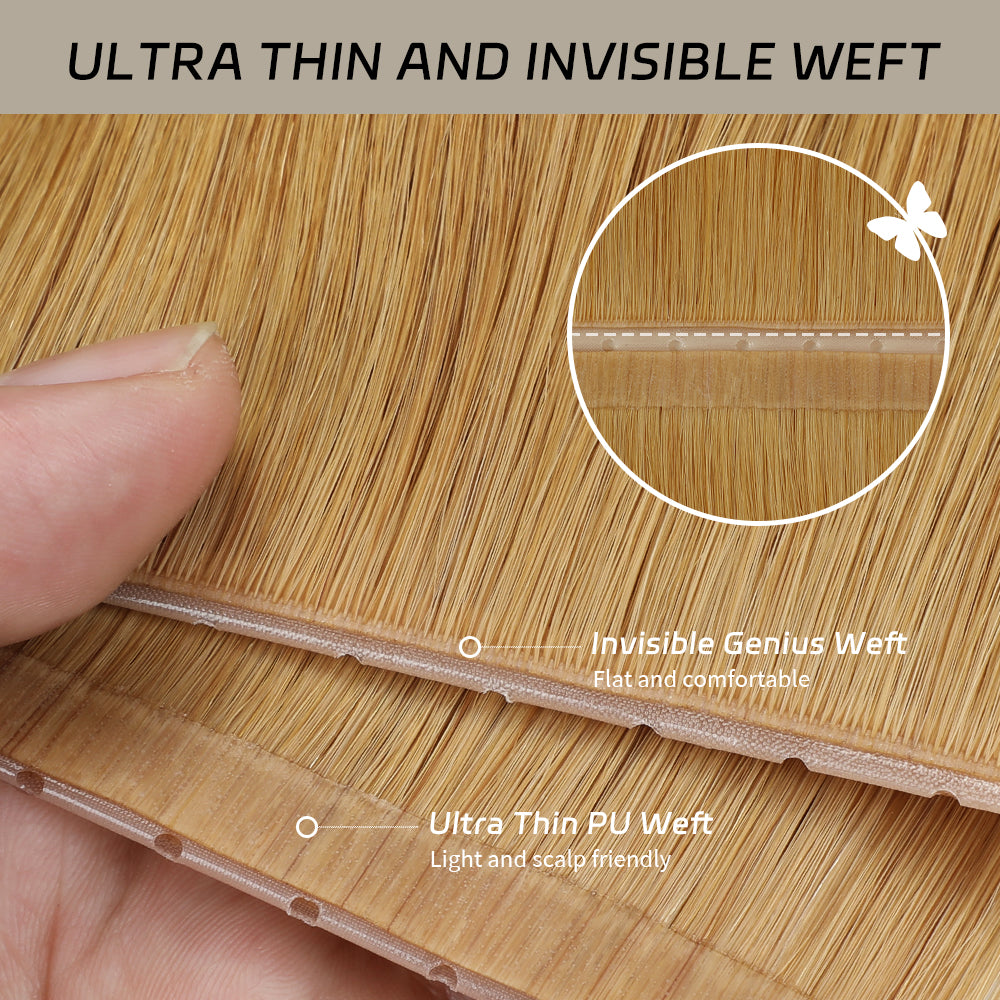Yilite (#27) Strawberry Blonde Butterfly Weft Hair Extensions