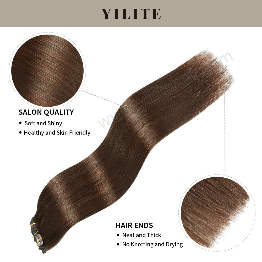 Yilite (#6) Chestnut Brown Classic Clip Ins
