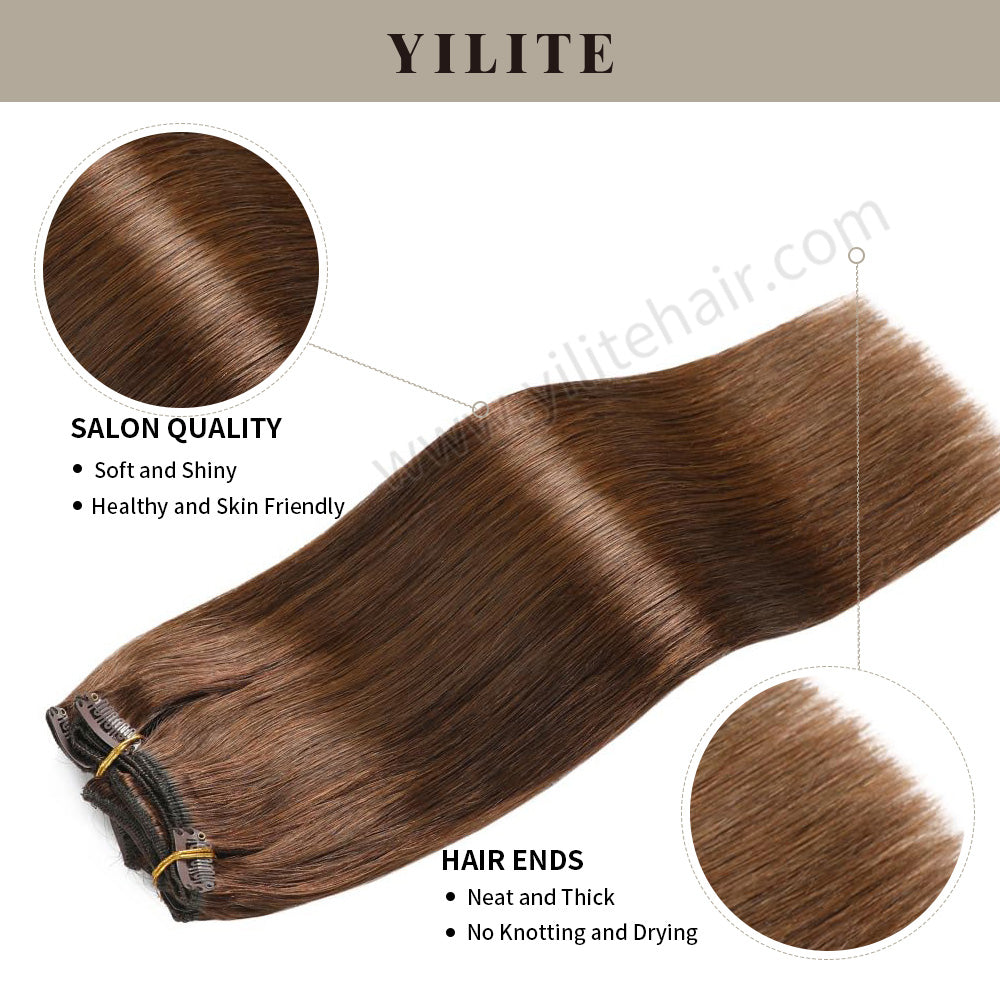 Yilite (#4) Chocolate Brown Classic Clip Ins