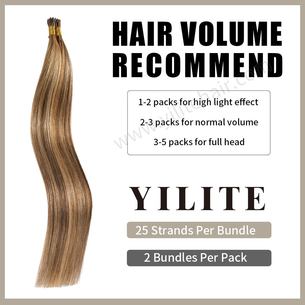 Yilite (#P4/27) Caramel Blonde Balayage I Tip Extensions