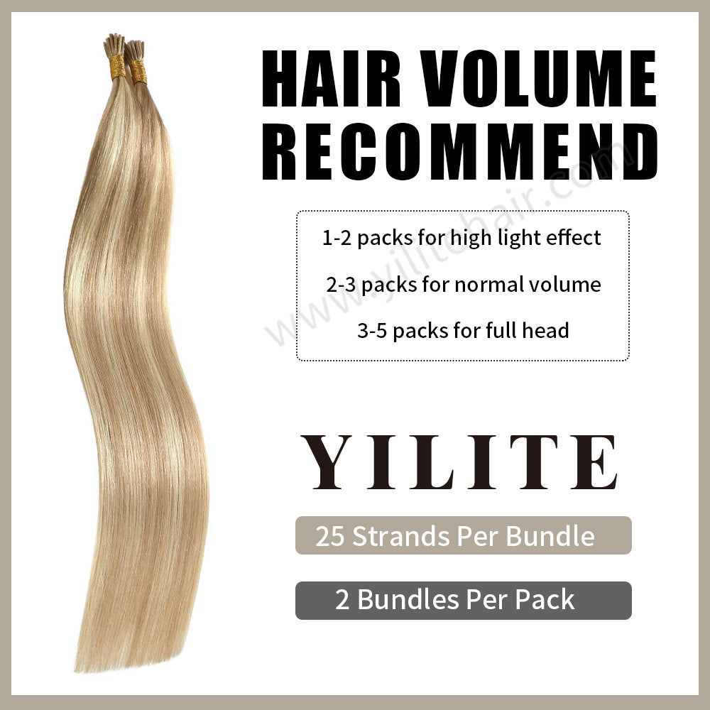 Yilite (#P18/613) Ash Blonde Highlights I Tip Extensions