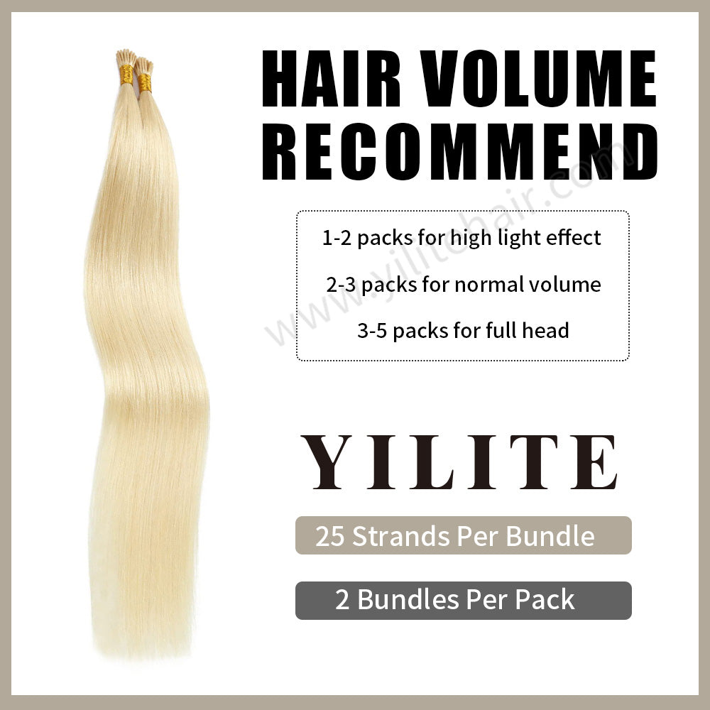 Yilite (#60) Platinum Blonde I Tip Extensions