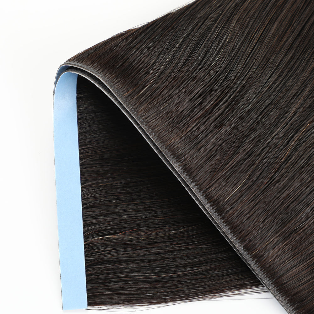 Yilite (#1B) Natural Black Tape Weft Hair Extensions