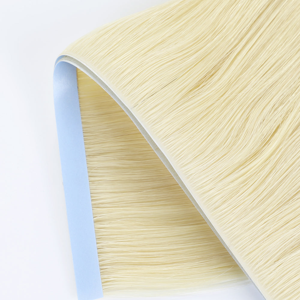 Yilite (#60) Platinum Blonde Tape Weft Hair Extensions