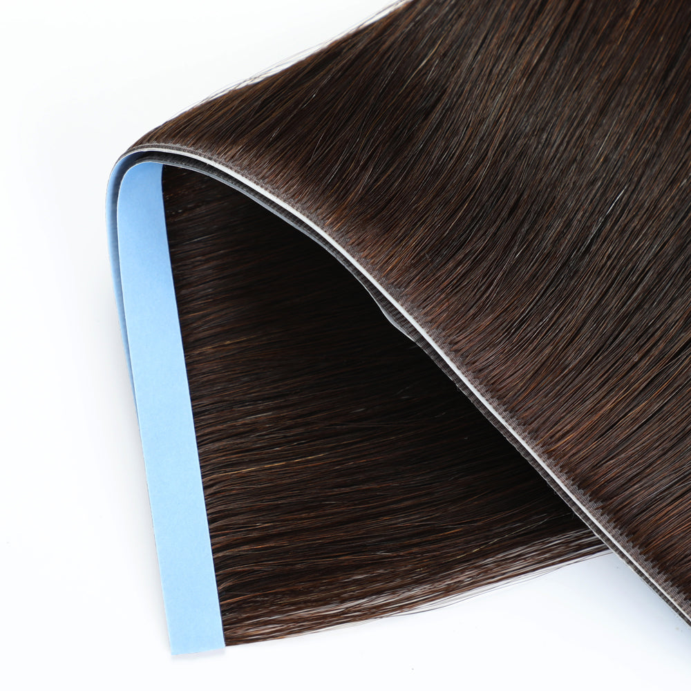 Yilite (#2) Darkest Brown Tape Weft Hair Extensions