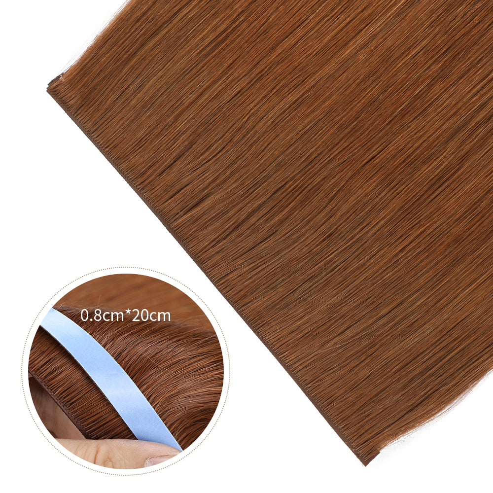 Yilite (#33) Dark Auburn Tape Weft Hair Extensions