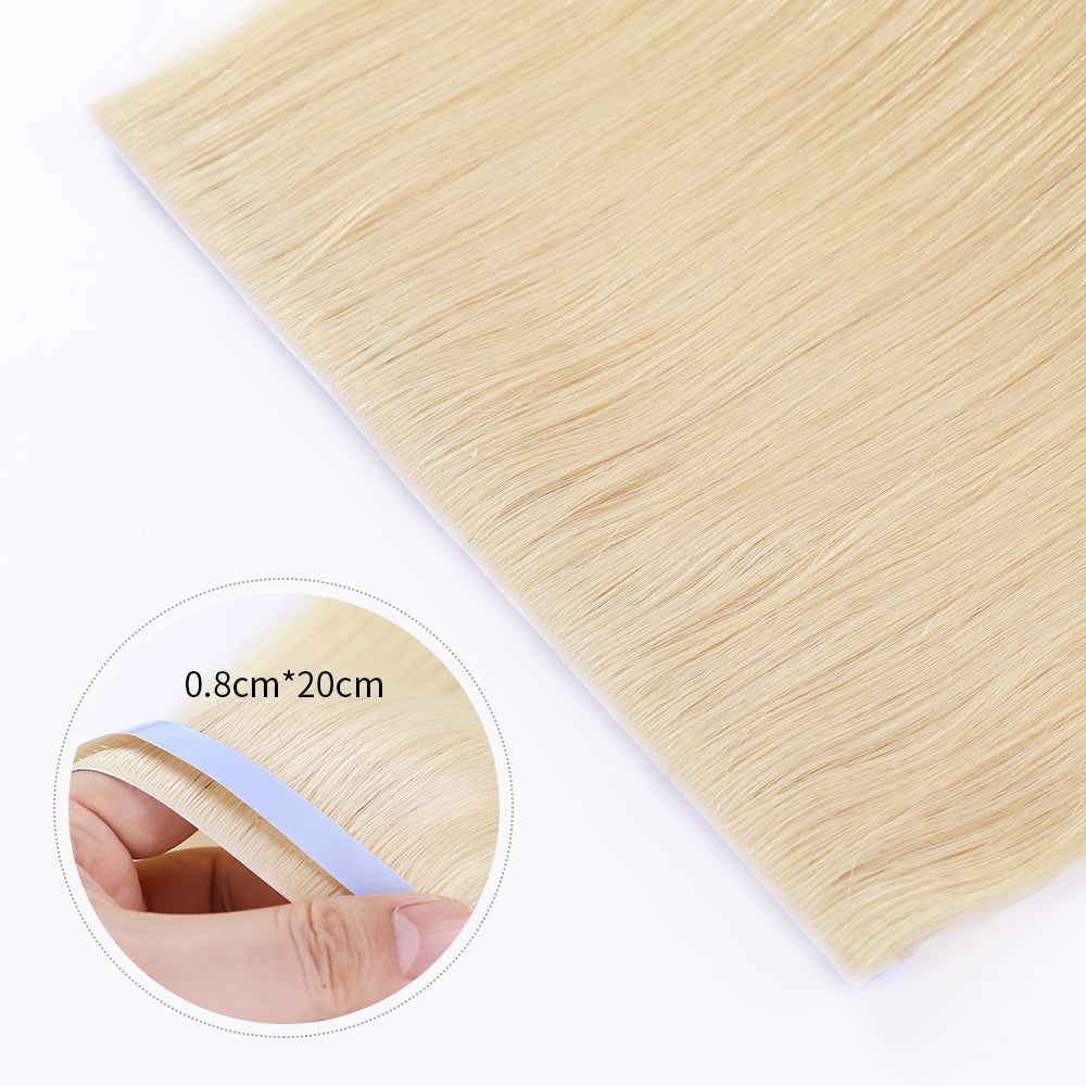 Yilite (#613) Bleach Blonde Tape Weft Hair Extensions