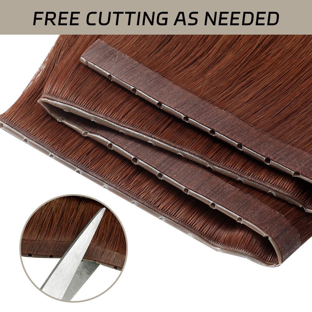 Yilite (#33) Dark Auburn Butterfly Weft Hair Extensions