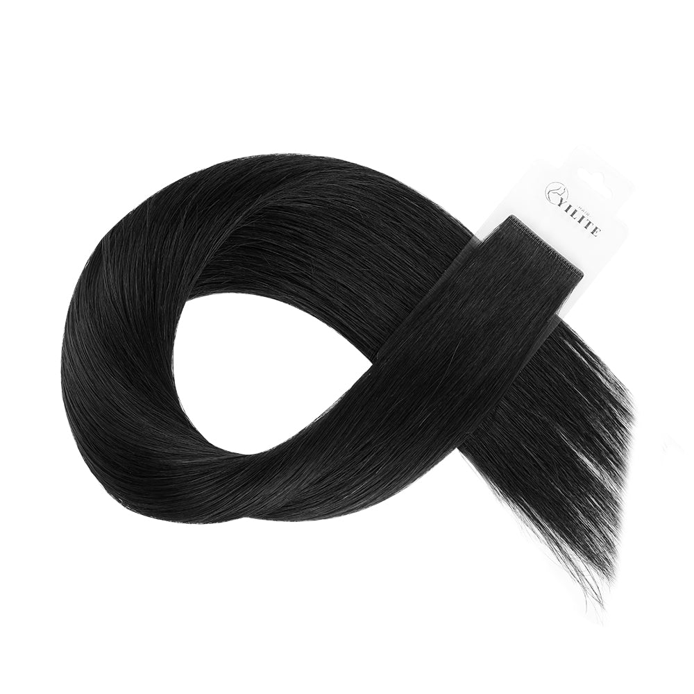 Yilite (#1) Jet Black Invisible Tape In Extensions 20Pcs