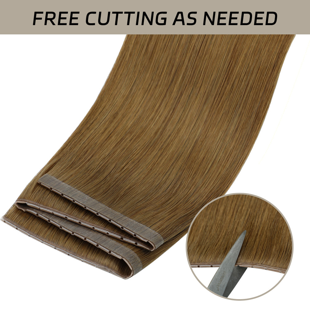 Yilite (#6) Chestnut Brown Butterfly Weft Hair Extensions