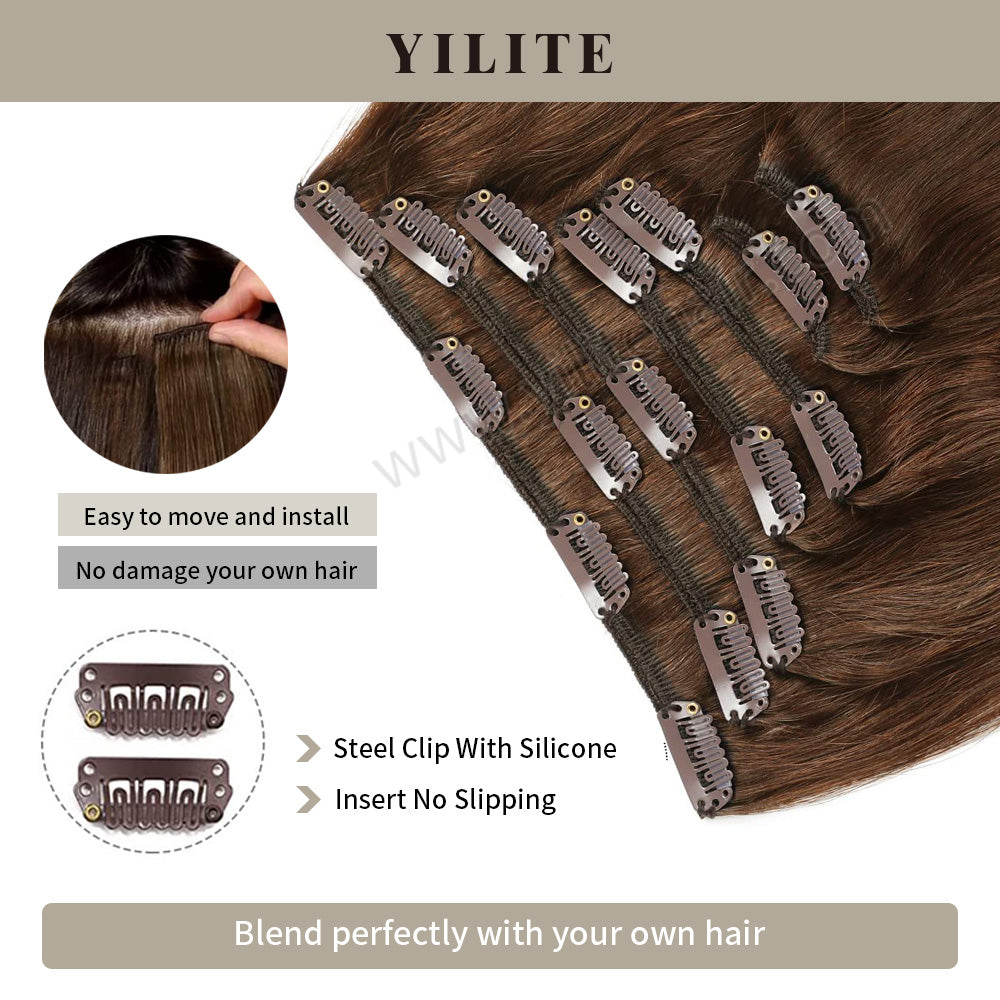Yilite (#6) Chestnut Brown Classic Clip Ins