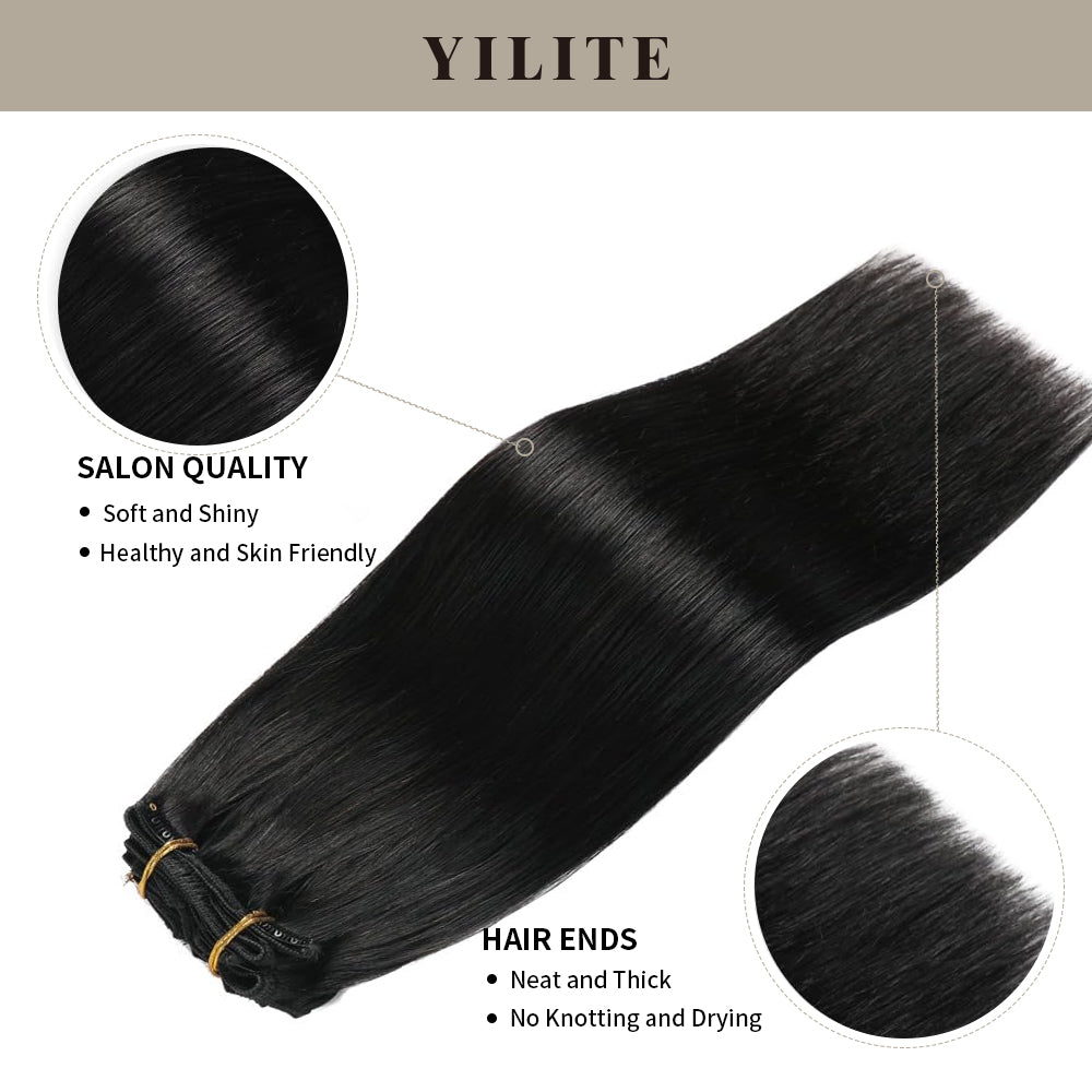 Yilite (#1) Jet Black Classic Clip Ins