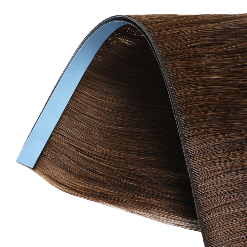 Yilite (#4) Chocolate Brown Tape Weft Hair Extensions