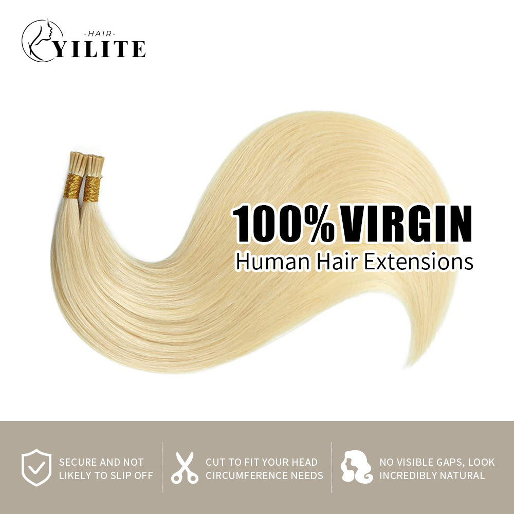 Yilite (#613) Bleach Blonde I Tip Extensions