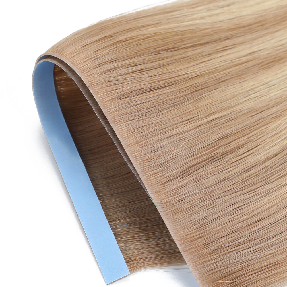 Yilite (#T18/P18/613) Ash Blonde Balayage Tape Weft Hair Extensions