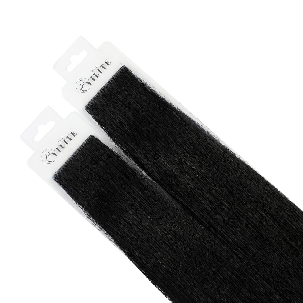 Yilite (#1) Jet Black Invisible Tape In Extensions 20Pcs