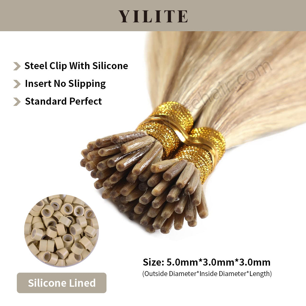 Yilite (#P18/613) Ash Blonde Highlights I Tip Extensions