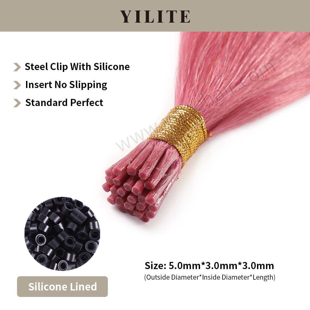 Yilite Hot Pink I Tip Extensions