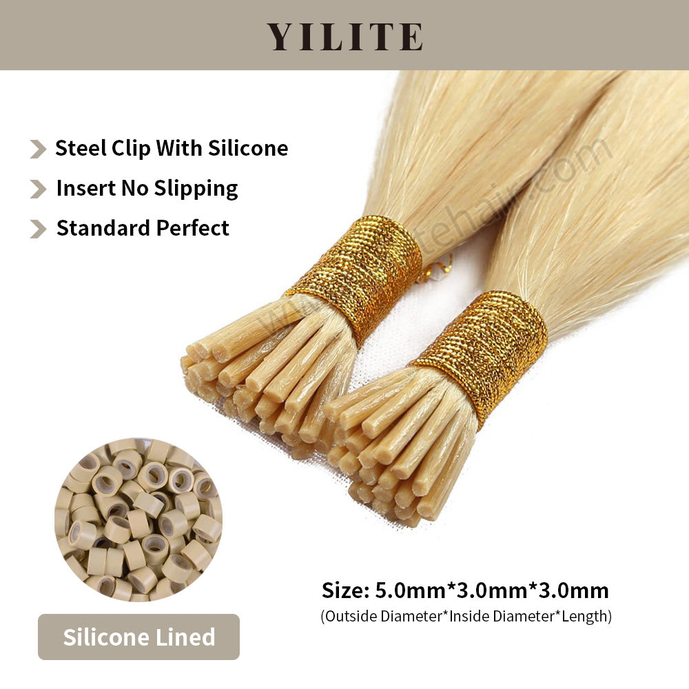 Yilite (#613) Bleach Blonde I Tip Extensions