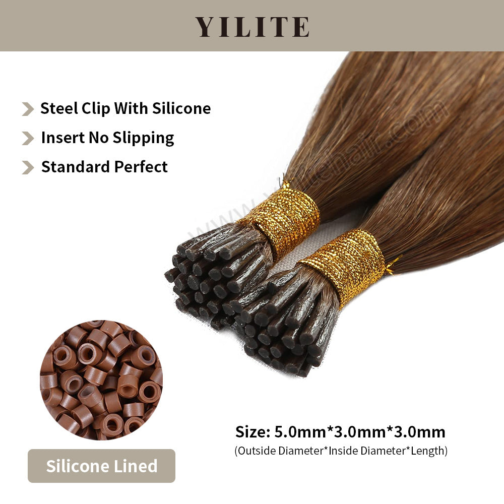 Yilite (#6) Chestnut Brown I Tip Extensions