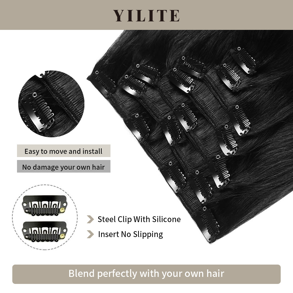 Yilite (#1) Jet Black Classic Clip Ins