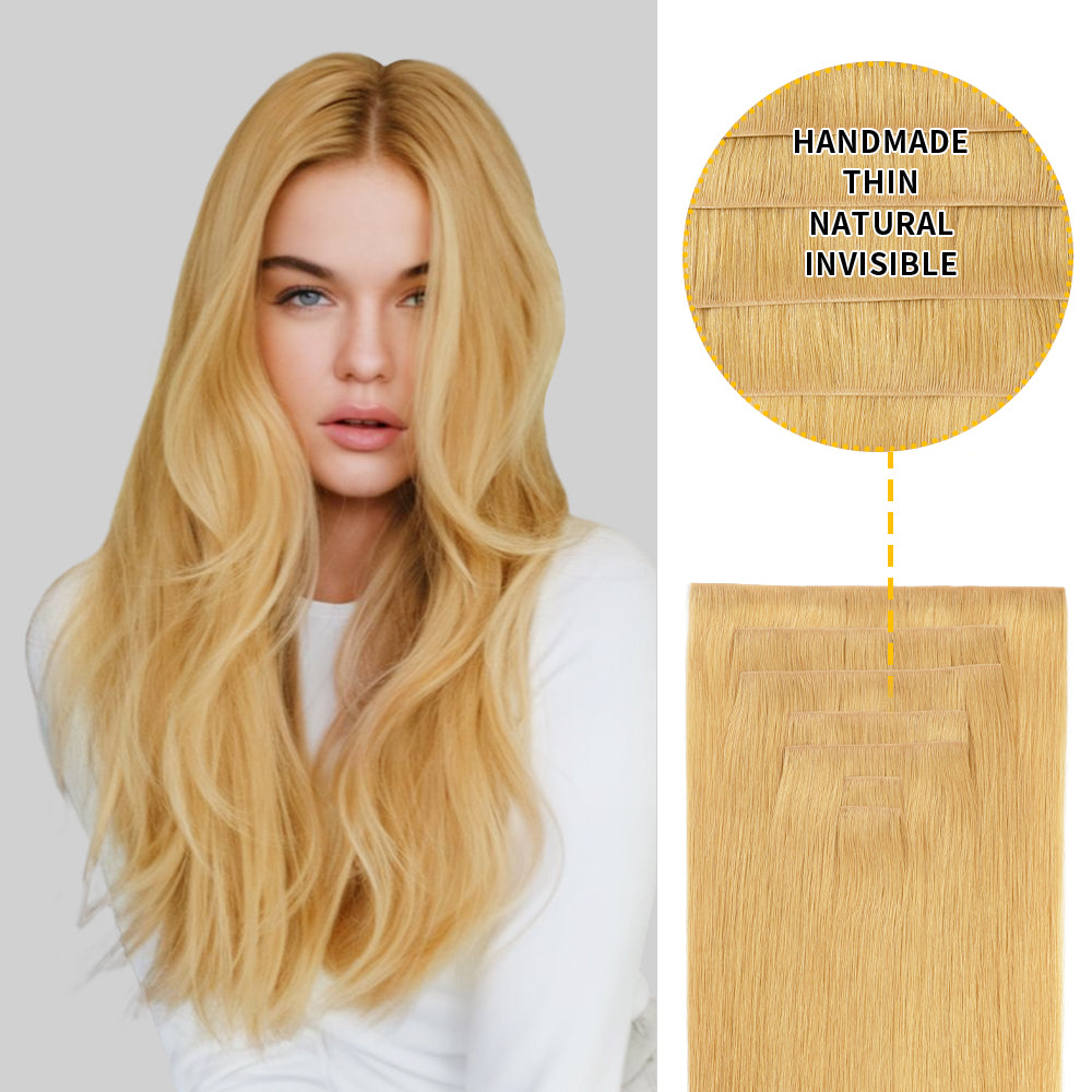 Yilite (#27) Strawberry Blonde Seamless Clip Ins 7Pcs