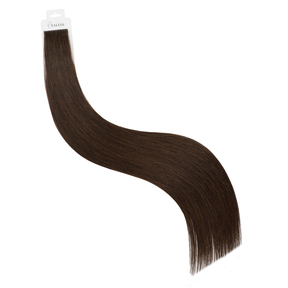 Yilite (#2) Darkest Brown Invisible Tape In Extensions 20Pcs