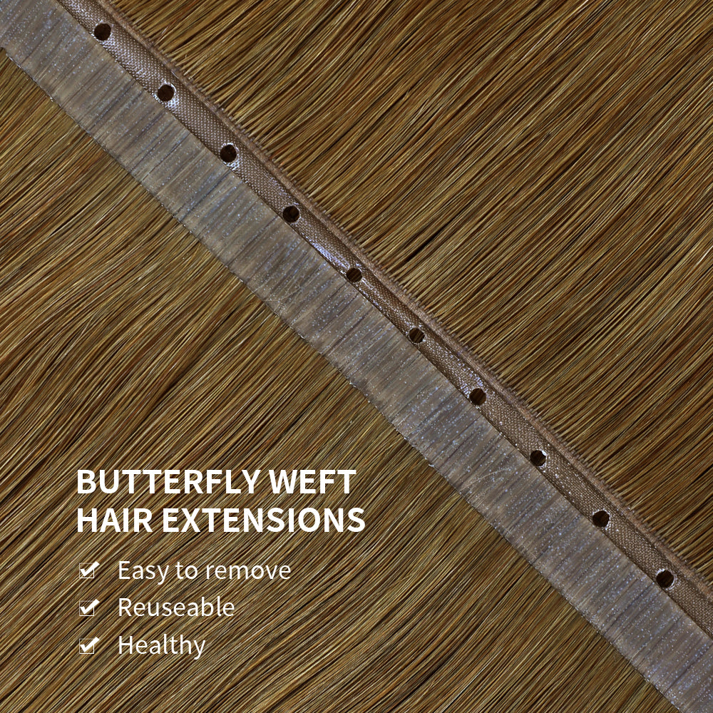 Yilite (#6) Chestnut Brown Butterfly Weft Hair Extensions