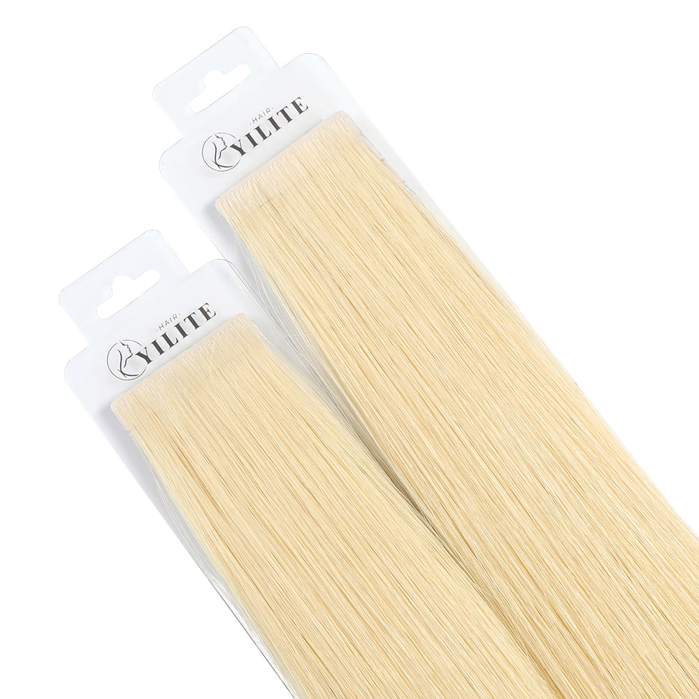 Yilite (#613) Bleach Blonde Invisible Tape In Extensions 20Pcs