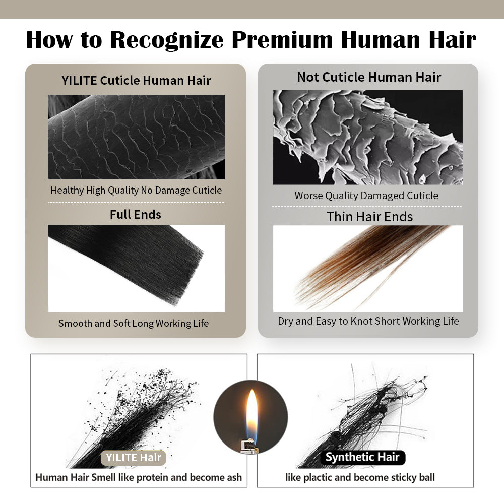 Yilite (#P18/613) Ash Blonde Highlights Invisible Tape In Extensions 20Pcs