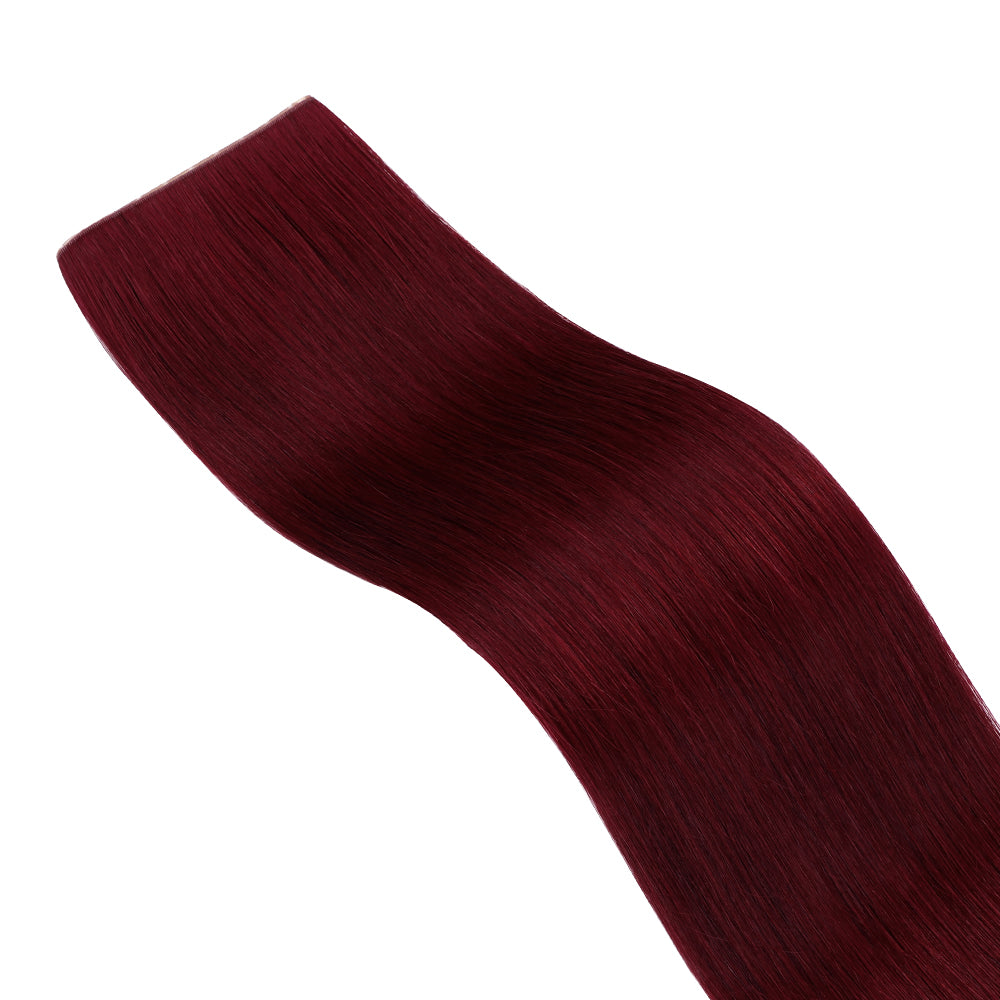Yilite (#99J) Burgundy Butterfly Weft Hair Extensions