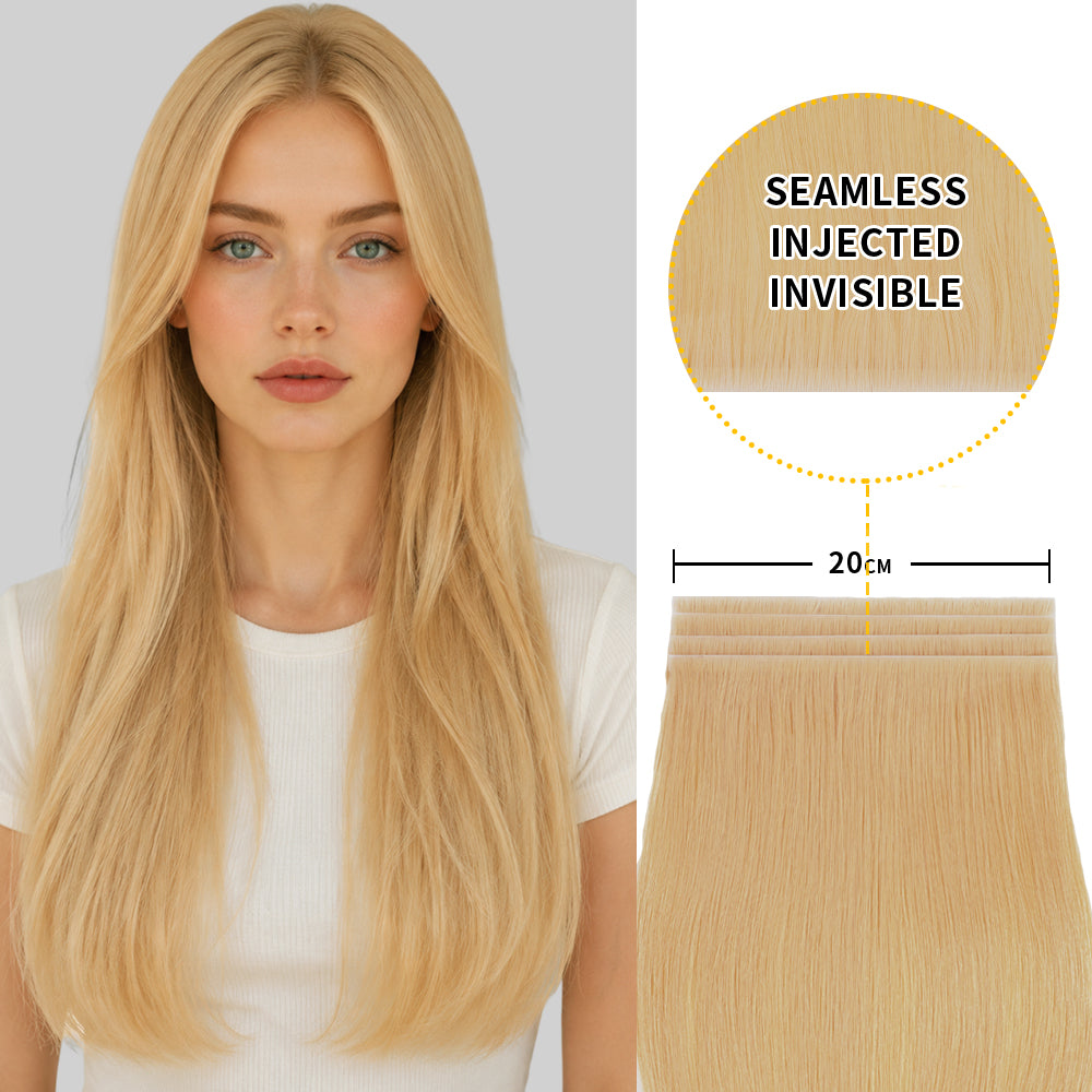 Yilite (#27) Strawberry Blonde Tape Weft Hair Extensions